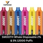 SMOOTH Whale Disposable 2% & 5% 12000 Puffs