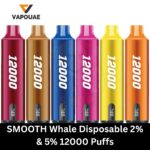 SMOOTH Whale Disposable 2% & 5% 12000 Puffs